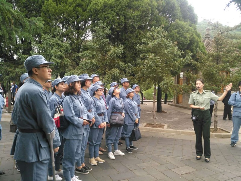延安培训图片_现场教学合影